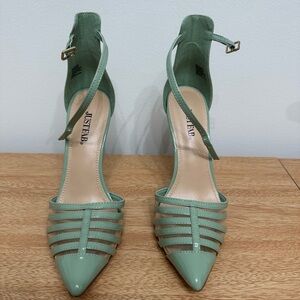 Justfab Pump Shoes mint color women size 8 NWT